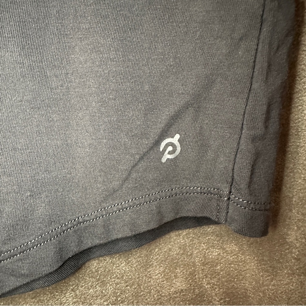 Peloton Racerback Supima Cotton Modal Logo Tank Athleisure Activewear S Black - Picture 10 of 10